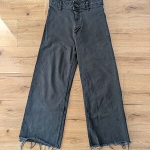 Zara High Rise Charcoal Jeans